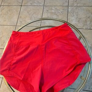 Lululemon Athletic Running Shorts in Vibrant Red